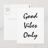 "Nur gute Bilder" Textentwurf Postkarte (Vorne/Hinten)