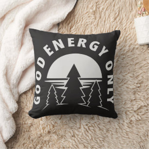 Nur gute Energie – Minimalistische Naturkunst Kissen