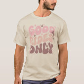 Nur gute Fahrten | Groovy Retro Pink Horse T-Shirt (Vorderseite)