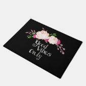 Nur gute Schwingungen Fußmatte (Schrägansicht)