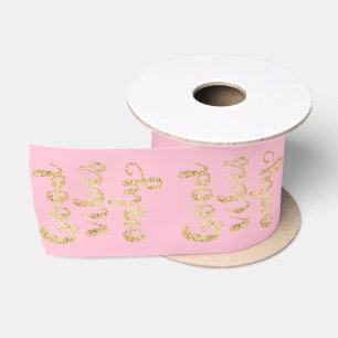 Nur gute Schwingungen (GOLD) Satinband