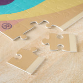 Nur gute Schwingungen im Retro-Groovy-Stil Puzzle (Seite)