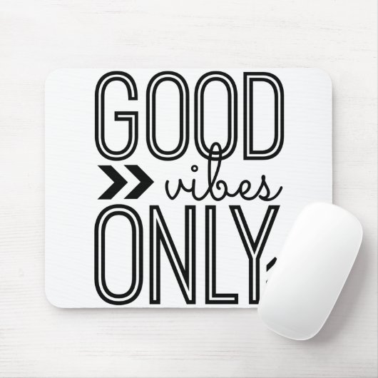Nur gute Schwingungen Mousepad (Mit Mouse)
