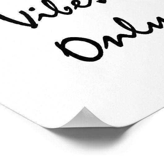 Nur gute Tiere. Poster (Ecke)