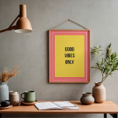 Nur gute Vibes — 90er Retro-Maximalist-Poster Poster