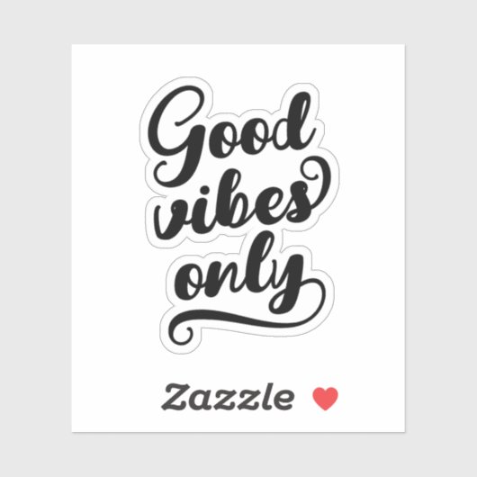 Nur gute Vibes Aufkleber (Blatt)