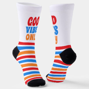 Nur gute Vibes Buntes Vergnügen Socken