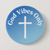 Nur gute Vibes Button (Vorderseite)