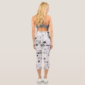 Nur gute Vibes Capri Leggings (Rückseite)
