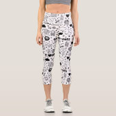 Nur gute Vibes Capri Leggings (Vorderseite)