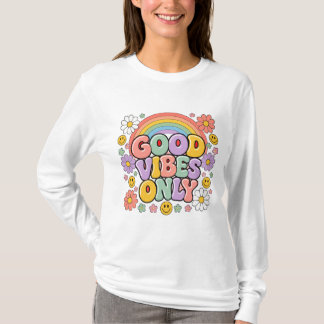 Nur gute Vibes Damen Sweatshirt T-Shirt