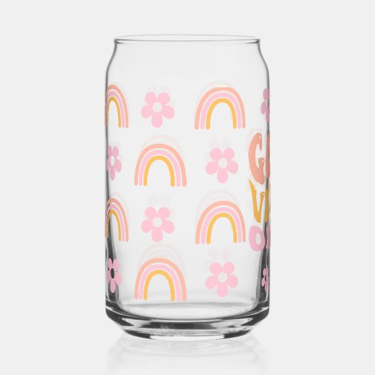 Nur gute Vibes Dosenglas (Vorderseite)