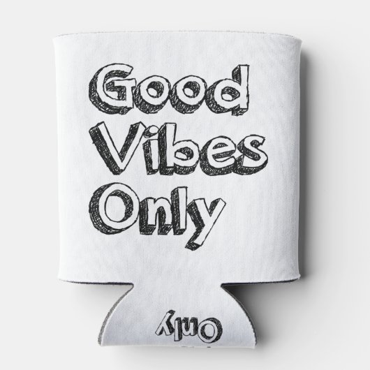 Nur gute Vibes Dosenkühler (Rückseite)