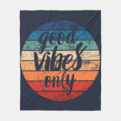 Nur gute Vibes Fleecedecke (Vorderseite)