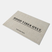 Nur gute Vibes Fußmatte (Schrägansicht)