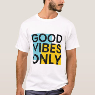 NUR GUTE VIBES Good Vibes Zitat T-Shirt