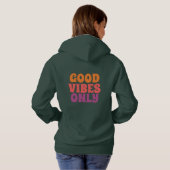 Nur gute Vibes Hoodie (Schwarz voll)