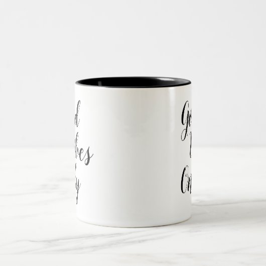 Nur gute Vibes | Inspirierend Slogan Quote Tasse (Mittel)