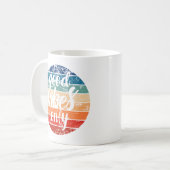 Nur gute Vibes Kaffeetasse (Vorderseite Links)