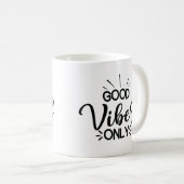 Nur gute Vibes Kaffeetasse (VorderseiteRechts)