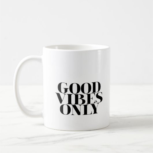 NUR GUTE VIBES KAFFEETASSE (Links)
