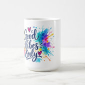 Nur gute Vibes Kaffeetasse (Mittel)
