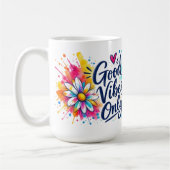 Nur gute Vibes Kaffeetasse (Links)