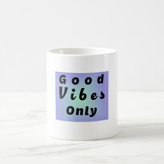 Nur gute Vibes Kaffeetasse (Mittel)