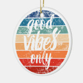Nur gute Vibes Keramik Ornament (Links)