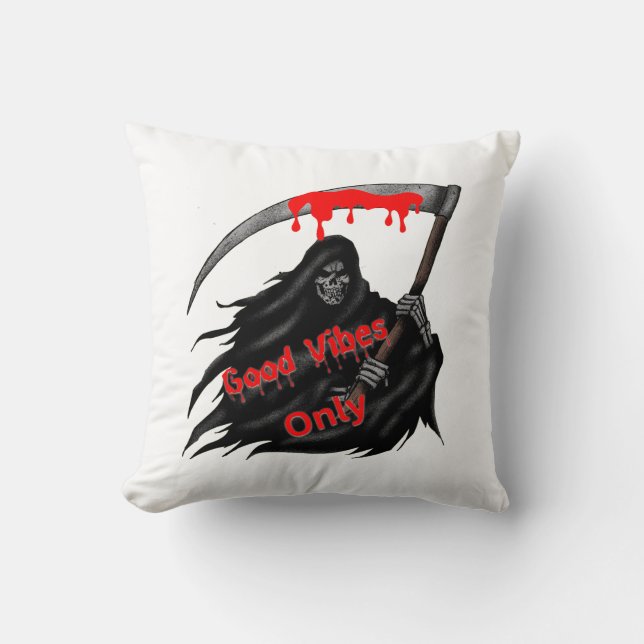 Nur gute Vibes Kissen (Vorderseite)
