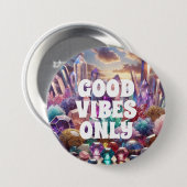 Nur gute Vibes Knopf Button (Vorne & Hinten)