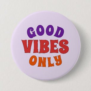 Nur gute Vibes Knopf Retro Pride Anstecker Button