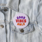Nur gute Vibes Knopf Retro Pride Anstecker Button (Beispiel)