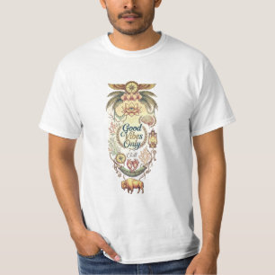 Nur gute Vibes Künstlerisches Grafik-T-Shirt  T-Shirt