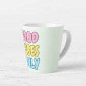 Nur Gute Vibes Latte Tasse (Rechte Ecke)