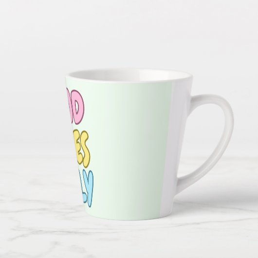 Nur Gute Vibes Latte Tasse (Rechts)