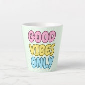 Nur Gute Vibes Latte Tasse (Vorderseite)