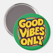 Nur gute Vibes Magnet (Vorderseite/Rückseite)