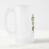 Nur gute Vibes Mattglas Bierglas (Links)