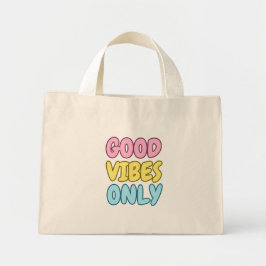 Nur gute Vibes Mini-Tasche Mini Stoffbeutel