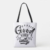 Nur gute Vibes Pinsel-Typografie Tasche (Rückseite)