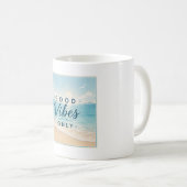 Nur gute Vibes | Positiver Becher Kaffeetasse (VorderseiteRechts)