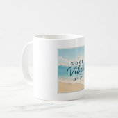 Nur gute Vibes | Positiver Becher Kaffeetasse (Vorderseite Links)