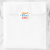 Nur gute Vibes Positives Sticker (Tasche)