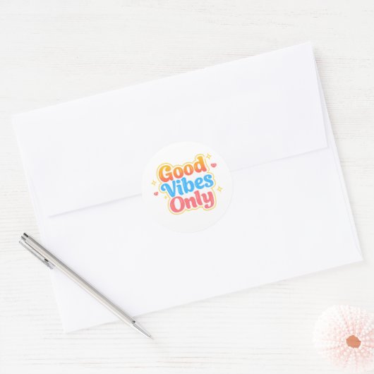 Nur gute Vibes Positives Sticker (Umschlag)