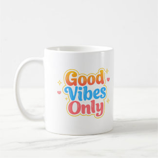 Nur Gute Vibes Positives Zitat Tasse