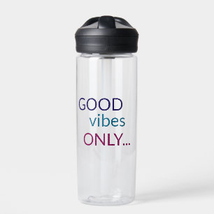 Nur gute Vibes Positives Zitat Wasserflasche Trinkflasche