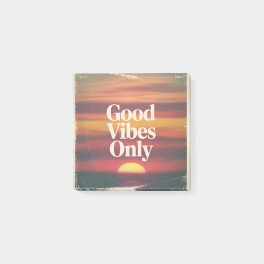Nur gute Vibes Post-it Klebezettel (Vorderseite)