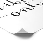 Nur gute Vibes Poster (Ecke)