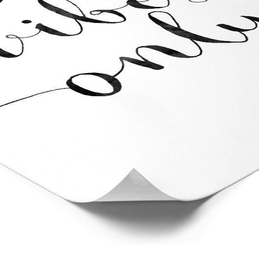 Nur gute Vibes Poster (Ecke)